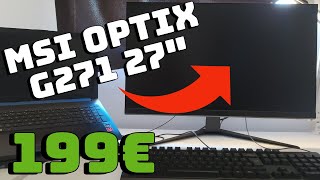 MSI Optix G271✅ Monitor 144Hz y 1ms de respuesta  Review en español [upl. by Bunnie]