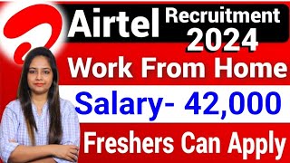 Airtel Recruitment 2024  Airtel Company Job 2024  Technical Government job Study [upl. by Suirada396]