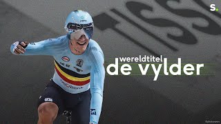 De gouden triomftocht in de puntenkoers van Lindsay De Vylder op het WK omnium [upl. by Kano]