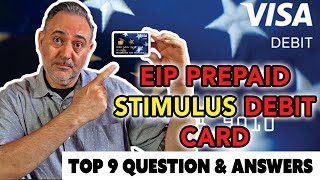 TOP 9 Questions Answered Stimulus EIP Card Prepaid Debit Card Economy Impact Payment 4 MILLION [upl. by Nalek238]