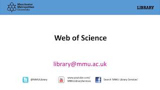 Web of Science [upl. by Osbert]