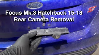 Ford Focus Mk 3 Hatchback Facelift 20152018 Rear Hatch ReleaseBackup Camera Removal [upl. by Eissed]