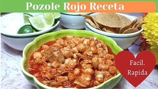 pozole rojo receta [upl. by Hauck]