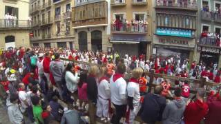 Pamplona Spain Running Of The Bulls 13 amp 14 July 2016 [upl. by Cheng]