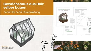 Gewächshaus aus Holz selber bauen [upl. by Vada]