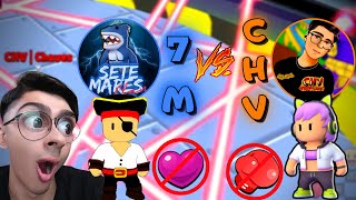 💫CHV vs 7M  Duelo Épico Entre Lendas do stumble Guys Clã do Chaves Games vs Clã do Nickoffz 💫 [upl. by Yenatirb]