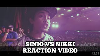 FlipTop  Sinio vs Nikki PRODUCER REACTION [upl. by Niatsirk]