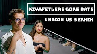 1 KADIN VS 5 ERKEK  KIYAFETLERE GÖRE KÖR BULUŞMA [upl. by Nogam]