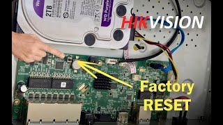 Hikvision NVR Password Reset  How to Reset Hikvision NVRDVR Password to default setting 2024 [upl. by Nirac]