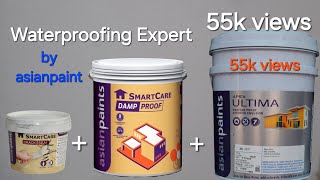 Damp Proof Water Proofing How To Use On Wall Exterior Wall Paint Asianpaint Apex Ultima [upl. by Armbruster]