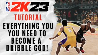 The Complete NBA 2K23 DRIBBLE TUTORIAL Every SECRET you need to become ELITE [upl. by Atnwahs]