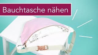 BauchtascheBabsi nähen klassische Bauchtasche mit Kunstleder [upl. by Sontag700]