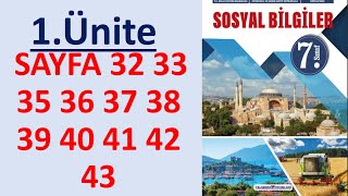 7 SINIF SOSYAL BİLGİLER DERS KİTABI YILDIRIM YAYIN sayfa 32 33 35 36 37 38 39 40 41 42 43 [upl. by Yeldah]