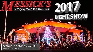 Messicks 2017 Christmas Light Show  Halford  O Come O Come Emmanuel [upl. by Keung]