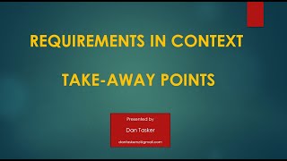 Requirements in Context [upl. by Nova]