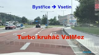 Turbo kruhový objezd Valašské Meziříčí Bystřice pH  Vsetín [upl. by Detta]