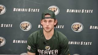 Bemidji State Mens Hockey Postgame Interviews Feb 4 2023 [upl. by Adnylem]