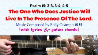 for 1 September 2024 Mass  Psalm 15 The One Who Does Justice Will Live In The Presence Of The Lord [upl. by Adnoyek]