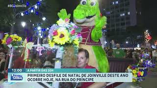 A partir das 20h primeiro desfile de natal de Joinville deste ano ocorre hoje na rua do Príncipe [upl. by Eiger]