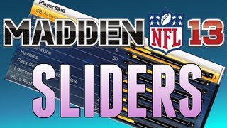 Madden 13  All Madden Connected Careers Sliders SkillGame OptionsAuto Subs [upl. by Honey]