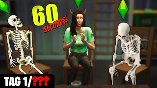 Ich spiele Sims 4 ABER es ist 60 SECONDS [upl. by Groves]