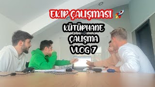 Üniversite Vize Haftası Kütüphane Vlog 7  üniversiteYks vlog 🚀 [upl. by Yracaz]