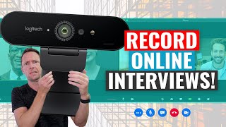 How to Shoot an Interview ONLINE Remote Interview Tutorial [upl. by Gnem]