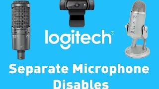 Logitech Cam 📷 Separate Microphone 🎙 Disables [upl. by Enaillil]