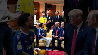 Ronaldo Messi Neymar amp World Leaders in One Room—What Are They Discussing ai technology shorts [upl. by Okechuku]