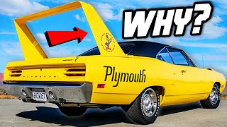 Why is the Plymouth Roadrunner Superbird so WEIRD [upl. by Euqinue]