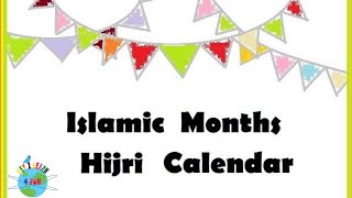 12 Islamic months in a year songThe Islamic Calendar Months in Islam Song of Hijri months [upl. by Oster]