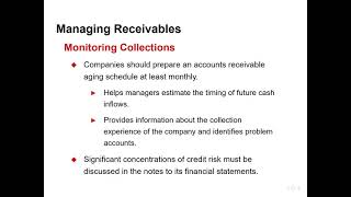 Presentation of Receivables and Principles of Receivables Management [upl. by Chiarra]