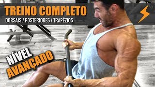 SUPER TREINO de COSTAS  NÍVEL AVANÇADO CONTEÚDO COMPLETO vshape  treino A [upl. by Anitsirc]