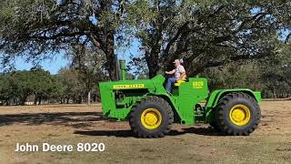 Struthoff Ranch Antique John Deere Collection 8020 November 25 2020 [upl. by Tichon]