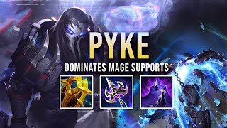 PYKE IS OP AGAINST MAGES  S14 Pyke SUPPORT Full Game [upl. by Pascha]