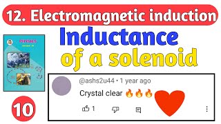 12Electromagnetic induction 10 Maharashtra board physics self inductance of solenoid class 12 [upl. by Codding]