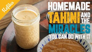 How to Make Tahini At Home The Perfect VEGAN Sauce  Tahini Hibeş Tahini Salad Dressing [upl. by Acinoj748]