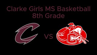 Clarke vs Chariton Girls 8th Grade Basketball [upl. by Leal]