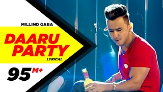 Daaru Party  Lyrical Video   Millind Gaba  Punjabi Lyricai Videos  Speed Records [upl. by Saw]