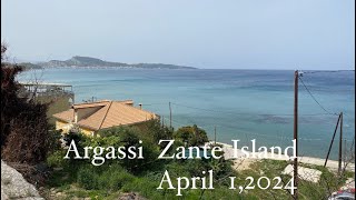 Argassi Zakynthos Island Greece  April 1 2024 [upl. by Kcirdef294]