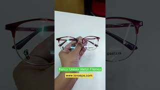 🔵 Fancy Unisex Metal Frames With Power Lense chashma [upl. by Ahsieyk]