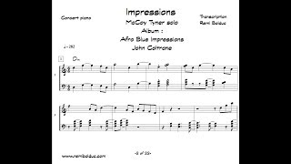 McCoy Tyner solo on Impressions [upl. by Mccahill]