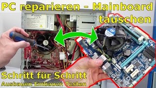 PC reparieren  Gigabyte H61MS1 Mainboard einbauen  Tausch gegen MSI [upl. by Retseh]