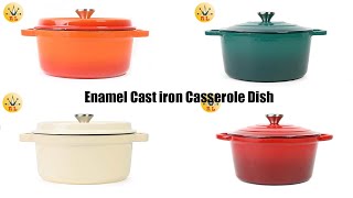 🔥Enamel Cast Iron Casserole Dish  in Stock  Raylon Enterprise [upl. by Tolmann]