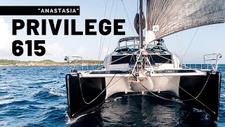 Privilege 615 Luxury Bluewater Catamaran Walkthrough [upl. by Corby]