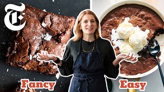 Easy Brownies vs Fancy Brownies  Shortcut vs Showstopper  Melissa Clark  NYT Cooking [upl. by Francisca379]