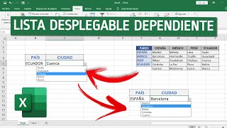 Como hacer LISTA DESPLEGABLE en Excel con VALORES ASOCIADOS [upl. by Llerrom888]