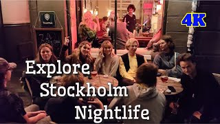 Discover Stockholm nightlife A walking tour of Södermalm to Gamla Stan 4K stockholmvlog stockholm [upl. by Gilba]