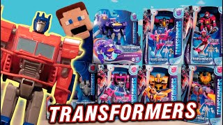 Transformers Earthspark 2023 Toys Figures Optimus Prime FIGHT [upl. by Madlen]