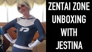 Zentai Zone Unboxing with Jestina Keys  Danny Phantom Suit [upl. by Yvan]